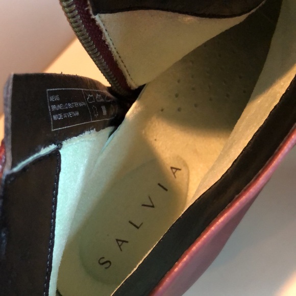 Salvia Nevis Brunello Butter Napa Leather brown zip ankle boots - Picture 16 of 16